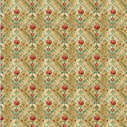 Distressed Floral Wallpaper 1:12