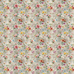distressed colorful flowers wallpaper 1:12