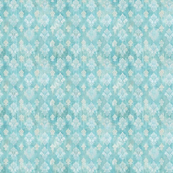 Old Blue Decorative Wallpaper 1:12