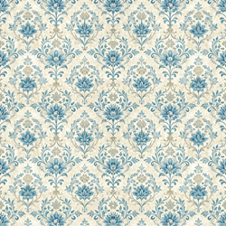 blue floral wallpaper Image