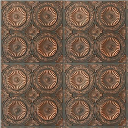 Copper Ceiling Tile 1:12