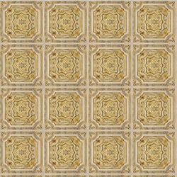 Gold Square Ceiling Tile 1:12