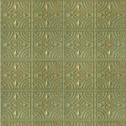 Green Decorative Ceiling Tile 1:12
