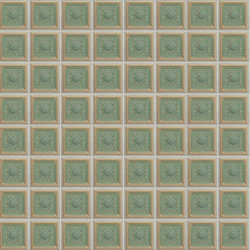 Gold Green Square Ceiling Tile 1:24