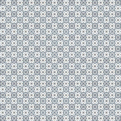 Blue Geometric Floor Tile 1:24