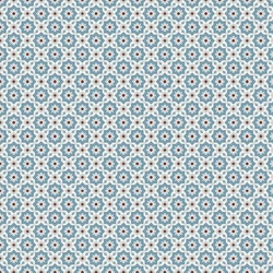 Blue Red Geometric Tile 1:24