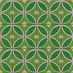 green geometric tiles