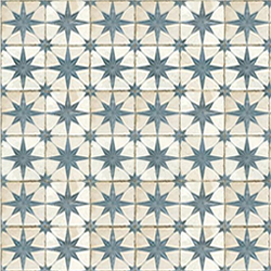 Old Blue Star Bathroom Tile 1:12
