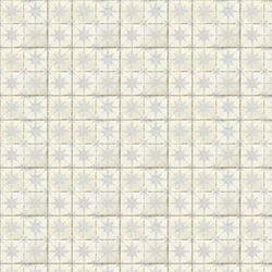 Old Light Grey Star Kitchen Wall Tile 1:24