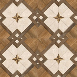 Grey Patterned Victorian Floor Tile