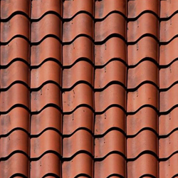 Half Round Roof Tile 1:12