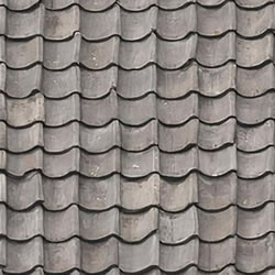 grey clay roof tile