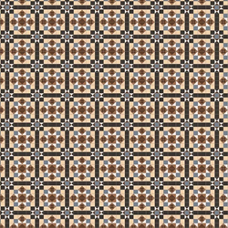 Marron Victorian Floor Tile 1:12