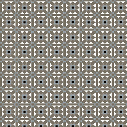 Black White Blue Patterned Victorian Floor Tile 1:12