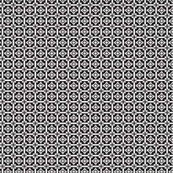 Black Pattern Victorian Floor Tile 1:24