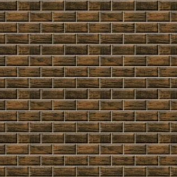 Brown Rectangle Wood Wall Cladding 1:12