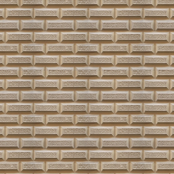 Beige Rectangle Stone Wall Cladding 1:12