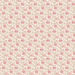 1:12 scale classic pink rose wallpaper