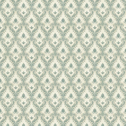 1:12 classic green decorative ornate wallpaper