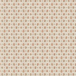 vintage red green flowers wallpaper 1:12