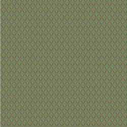 1:24 scale vintage gold floral on green wallpaper